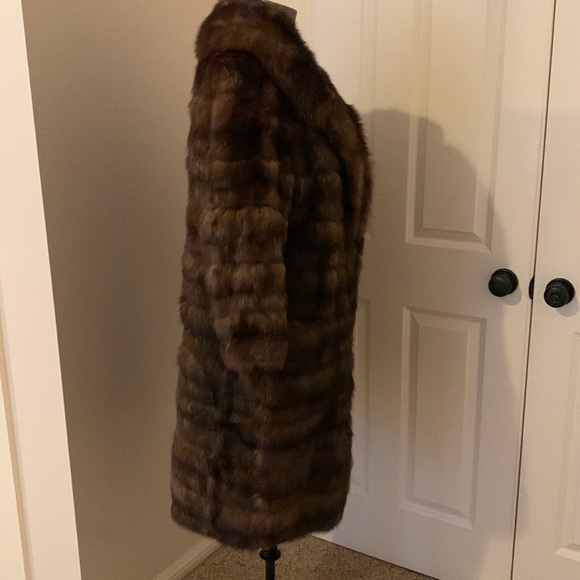 Russian sable knee length coat - Picture 5 of 9